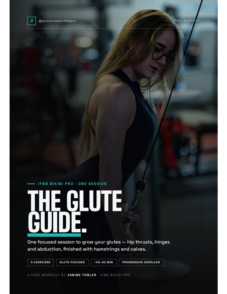 Cover of the free guide: The Glute Guide